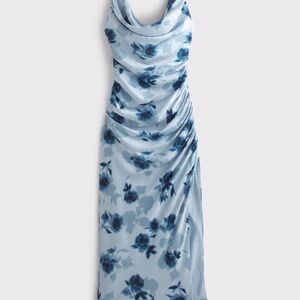 Abercrombie & Fitch Blue Floral Maxi Dress